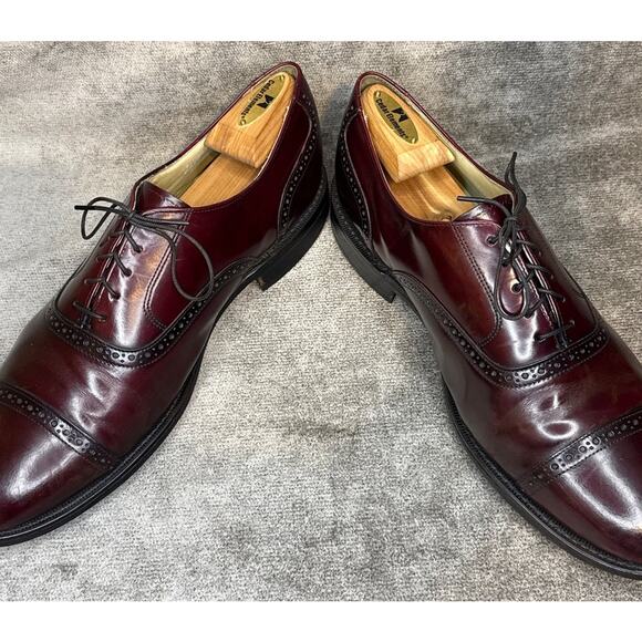 Bostonian Made in USA Burgundy Brogue Oxford 12 D/B Leather Sole main image 11
